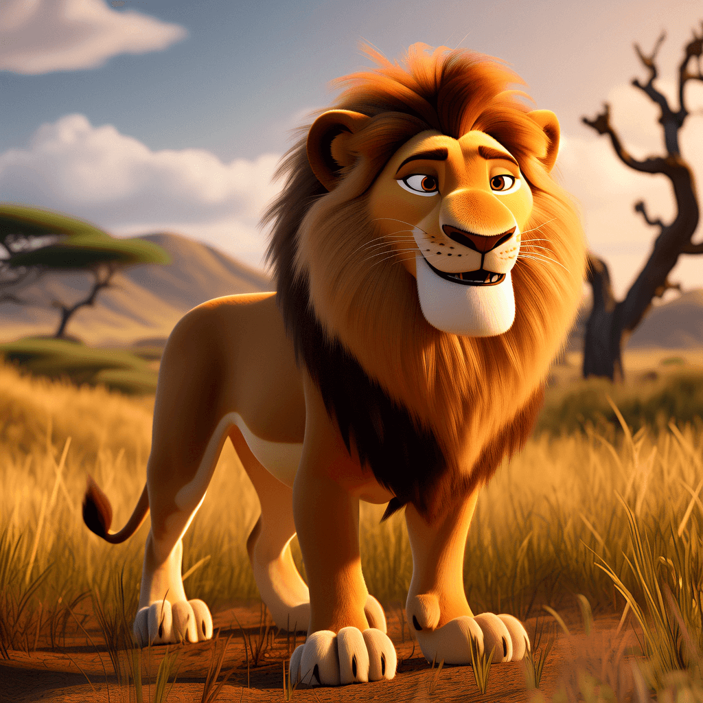 3d images artwork generation lion.png